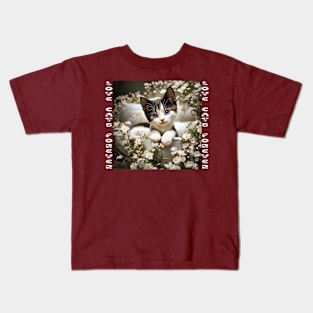 Love Cats Forever Cute Kitten Kids T-Shirt